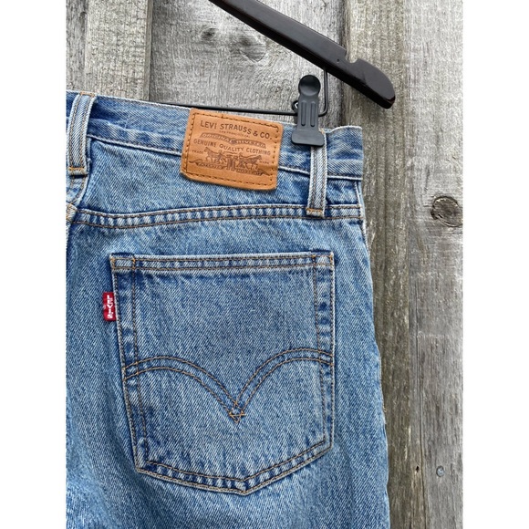 LEVI’S wedgie icon fit shut up denim jeans raw ankle hem size 25 - Picture 6 of 8